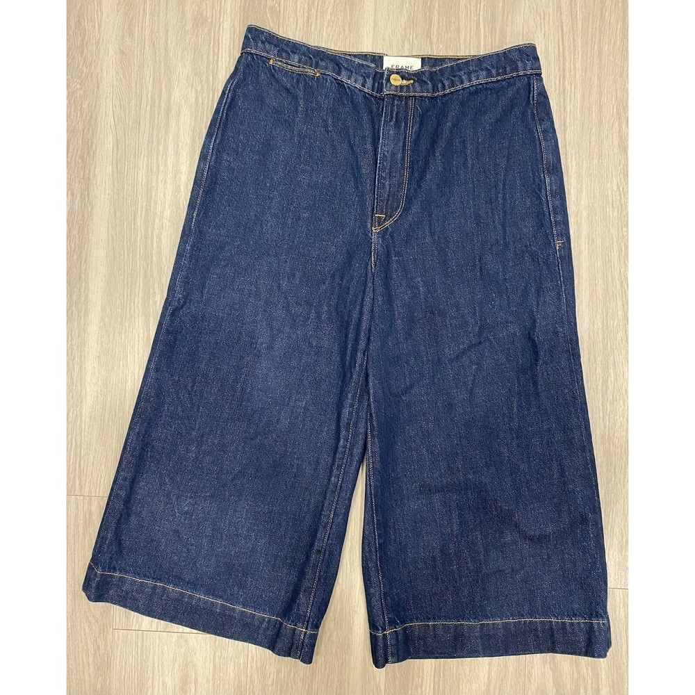 Frame Denim Blue Jeans Cut 3542 LCultr207 Robertson 28 Wide Leg 30.5x20 USA EUC